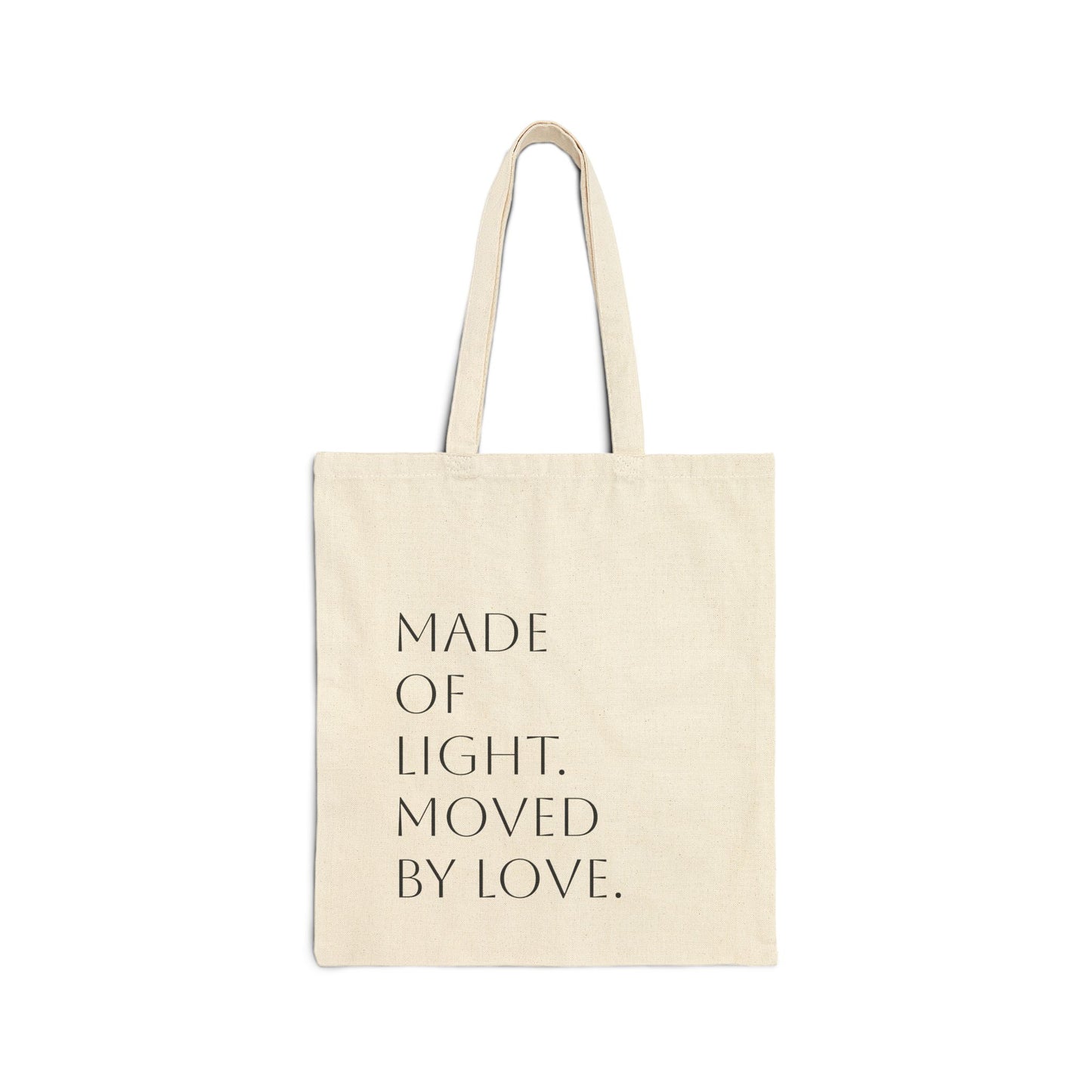 Inspirational Glowing Angel Wings - Cotton Canvas Tote Bag