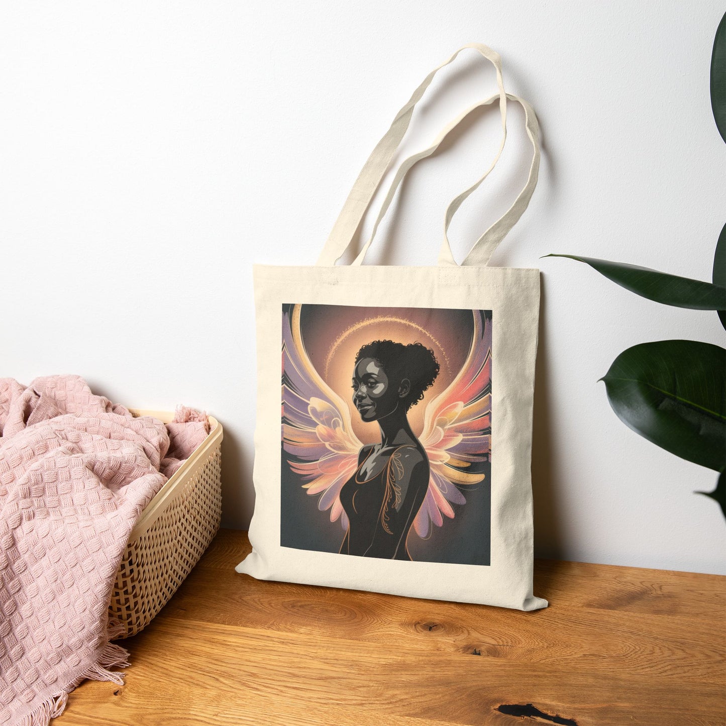 Spiritual Inspirational Cotton Canvas Tote Bag, Eco-Friendly Shopping Bag, Positive Affirmation, Motivational Gift, Women’s Empowerment