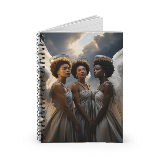 Angelic Embrace Spiral Notebook - Ruled Line, Journal for Dreamers