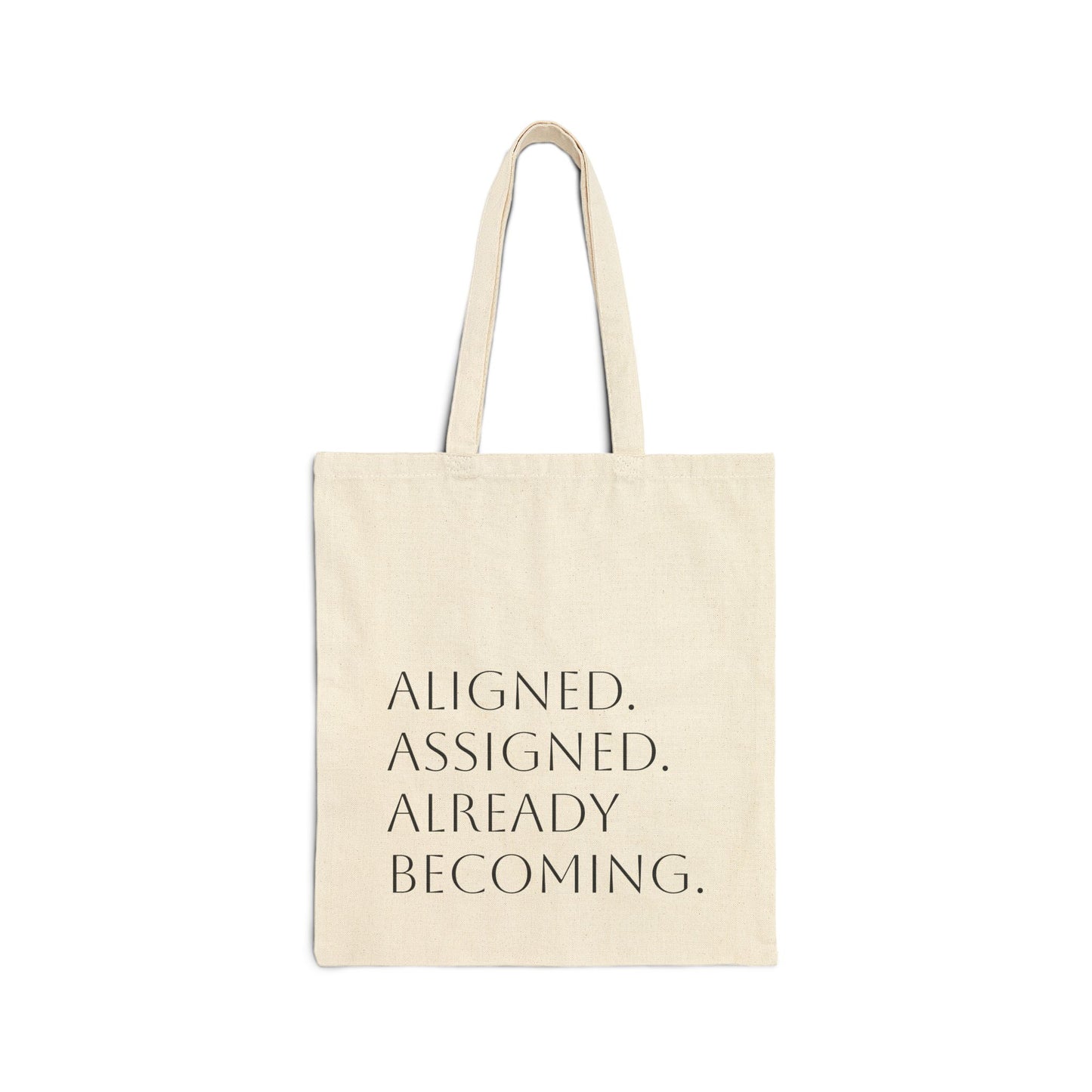 Spiritual Inspirational Cotton Canvas Tote Bag, Eco-Friendly Shopping Bag, Positive Affirmation, Motivational Gift, Women’s Empowerment